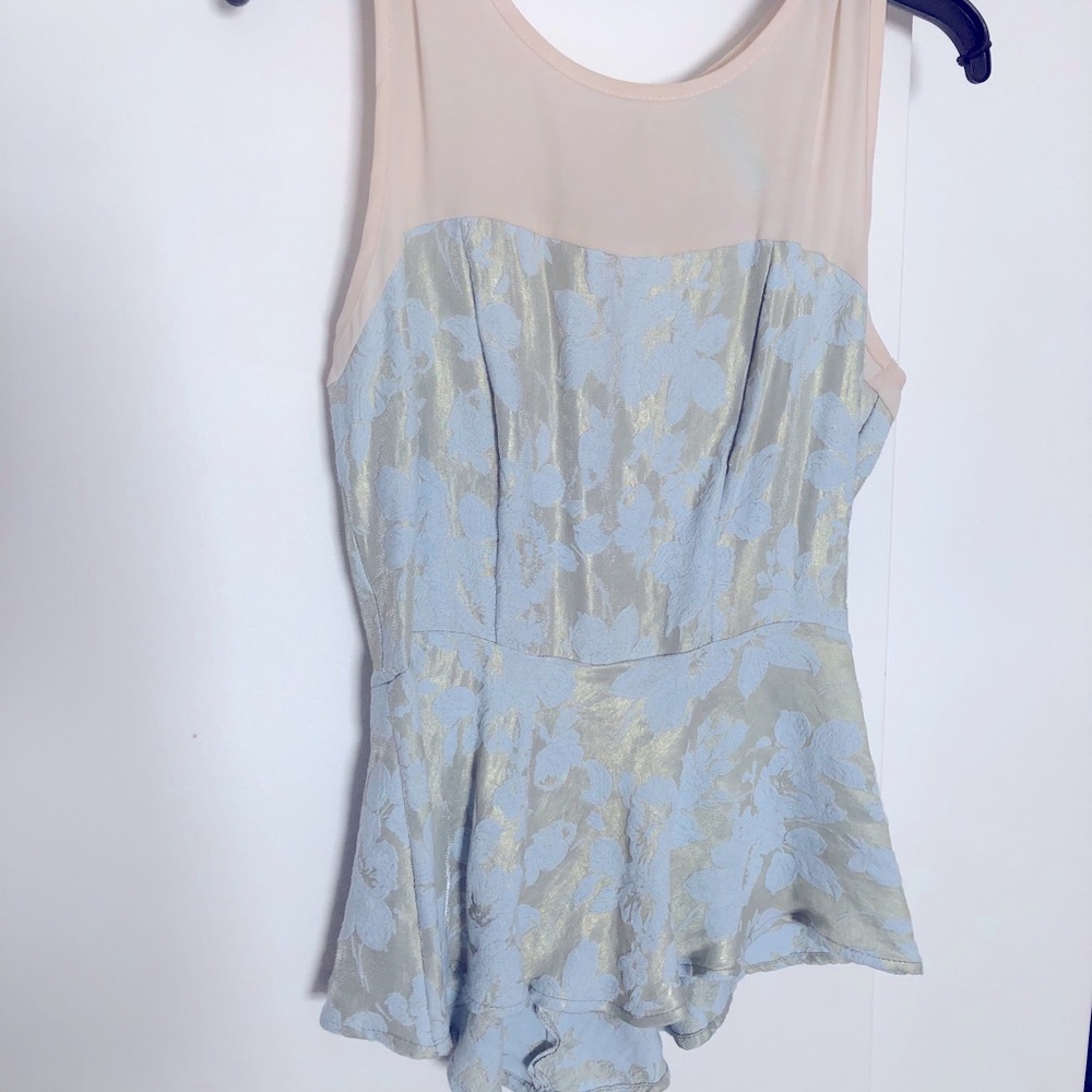 Floral tank blouse